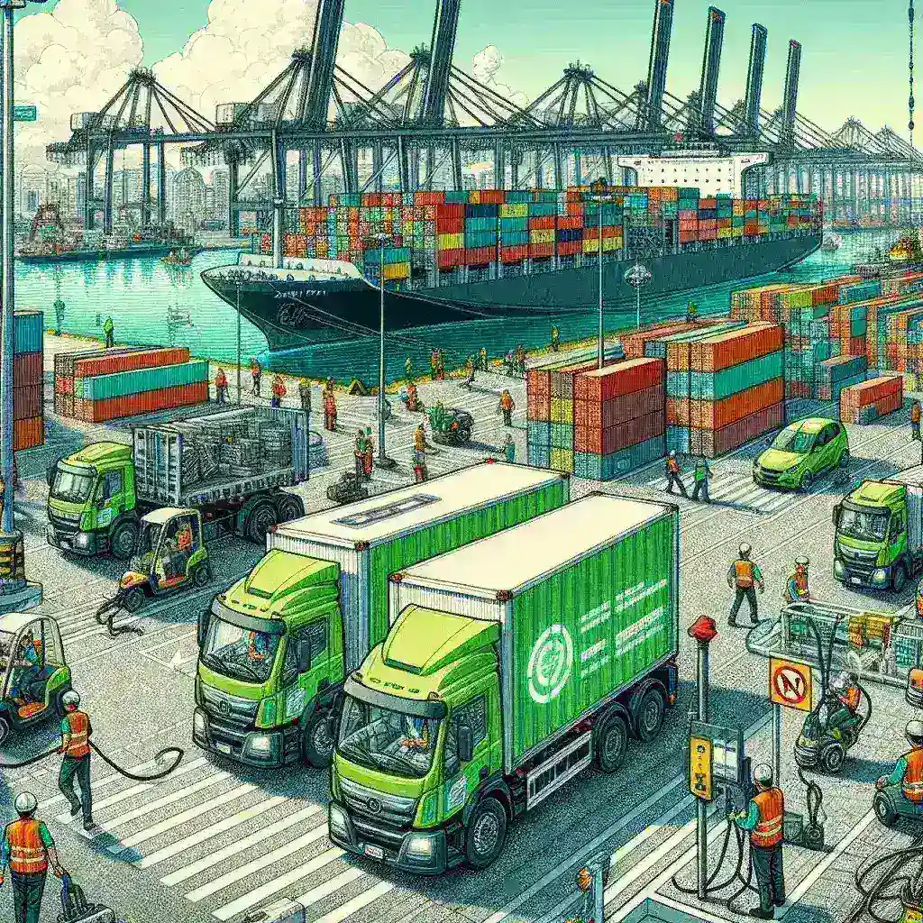 Porto de Santos adota caminhões elétricos para operações internas