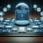 "Infográfico ilustrativo sobre plataformas para gerenciamento de certificados digitais, destacando recursos e benefícios para ajudar na escolha da melhor solução."